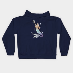 Principe protector del Mar (Mermaid and Triton) Kids Hoodie